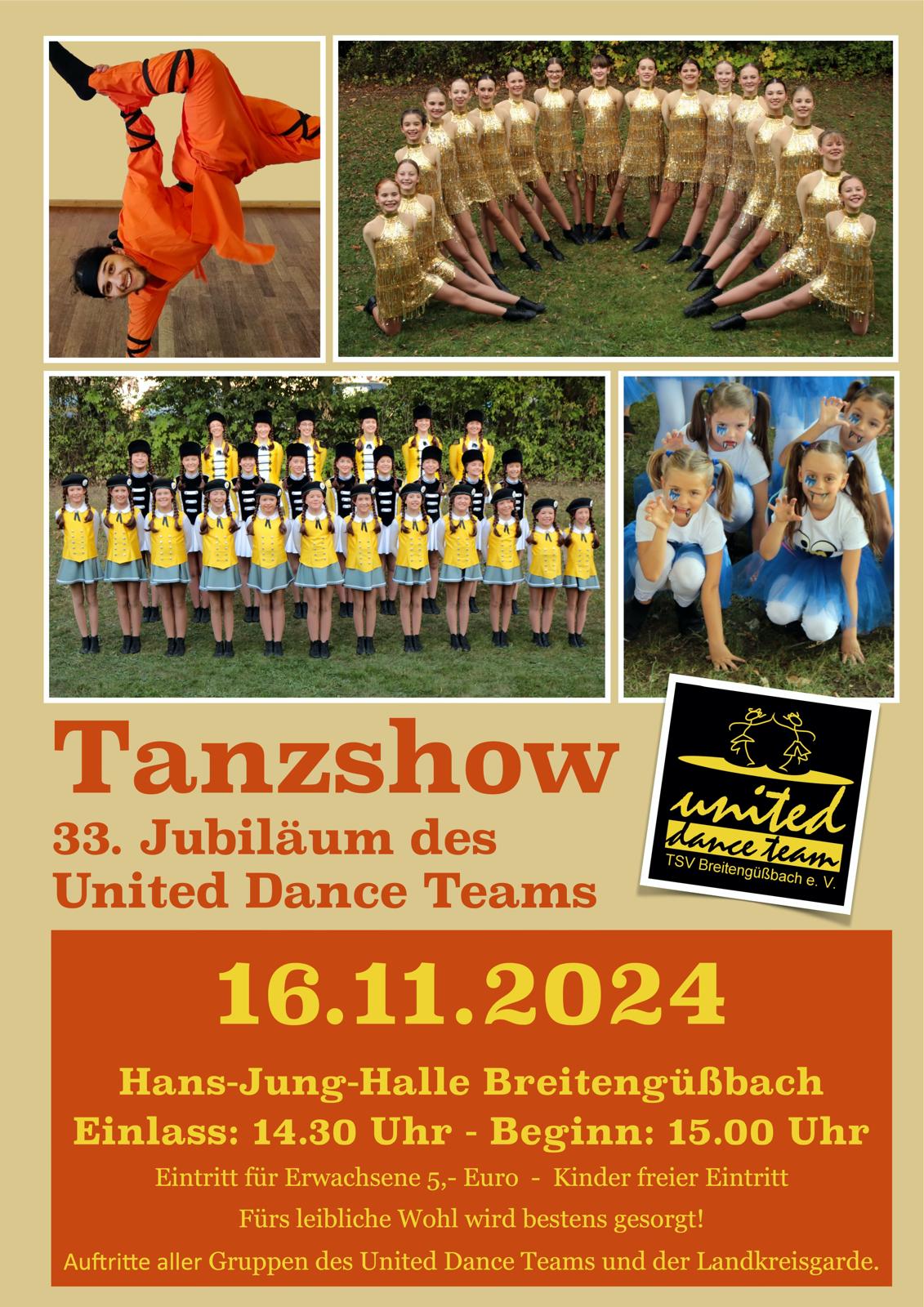 Du betrachtest gerade 33 Jahre Tanzsportabteilung  United Dance Team im TSV